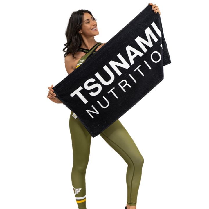Toalla de gimnasio de microfibra Tsunami Nutrition