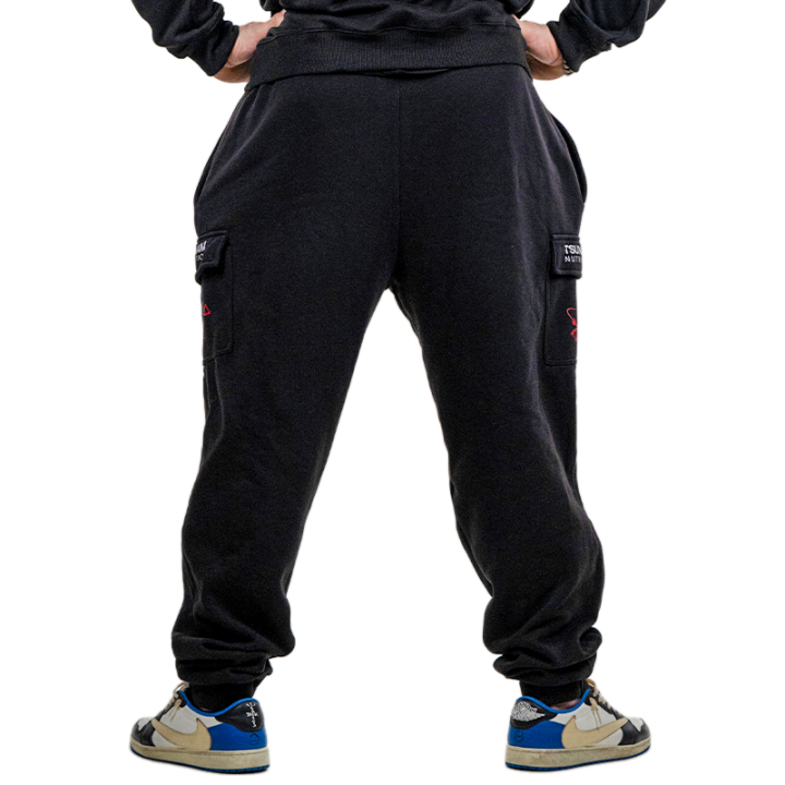 Pantalón negro oficial de hombre con bolsillo