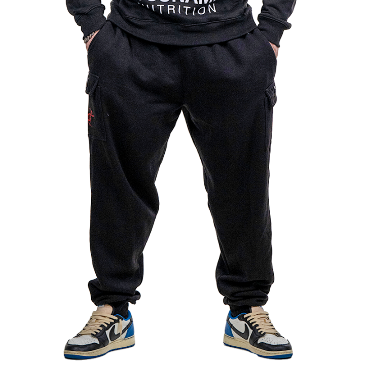 Pantalón negro oficial de hombre con bolsillo