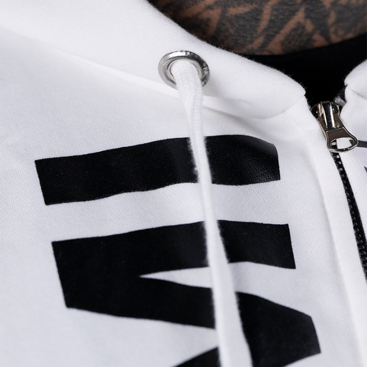 Sudadera con capucha Samurai blanca