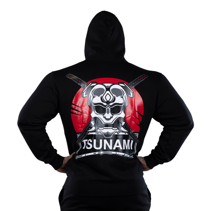 Sweat à capuche Samurai noir