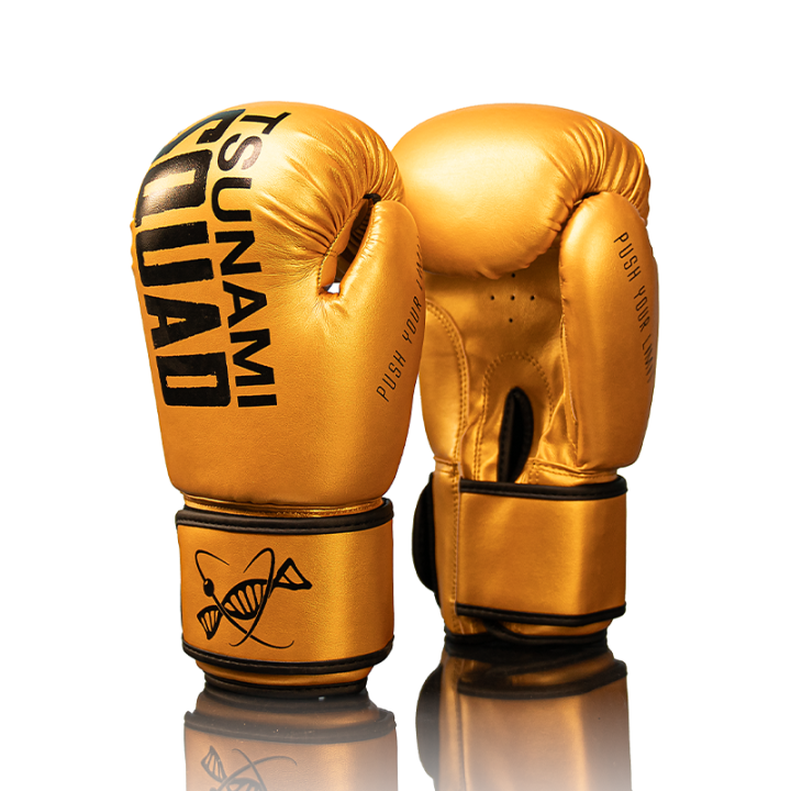 Tsunami Squad Gold Boxing Gloves