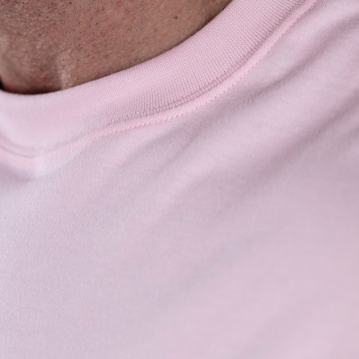 T-shirt Box Logo Oversize manica lunga Tsunami Uomo Rosa