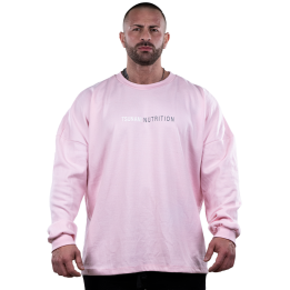 T-shirt Box Logo Oversize manica lunga Tsunami Uomo Rosa