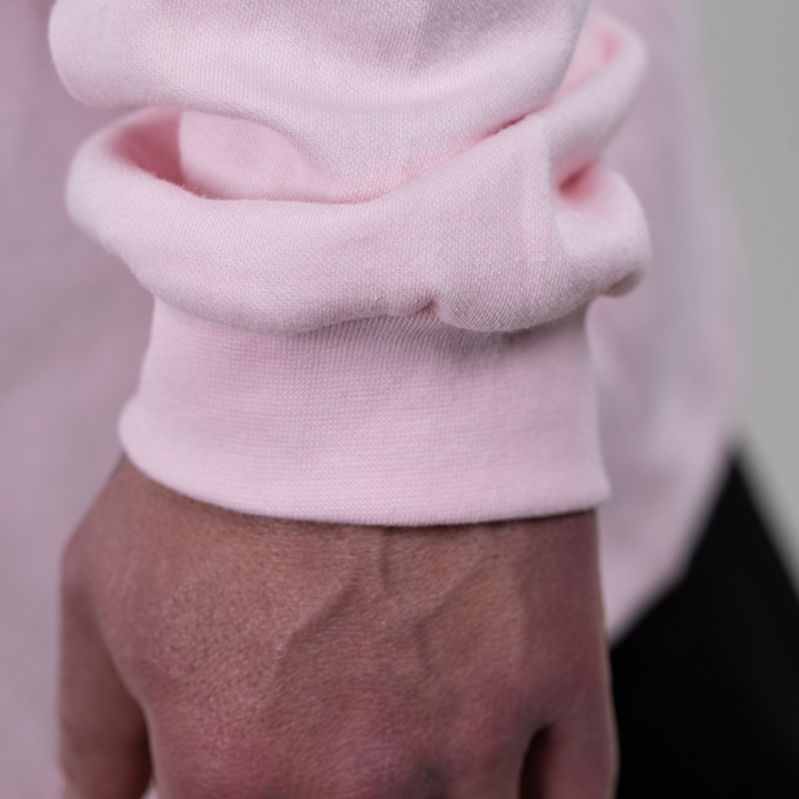 T-shirt Box Logo Oversize manica lunga Tsunami Uomo Rosa