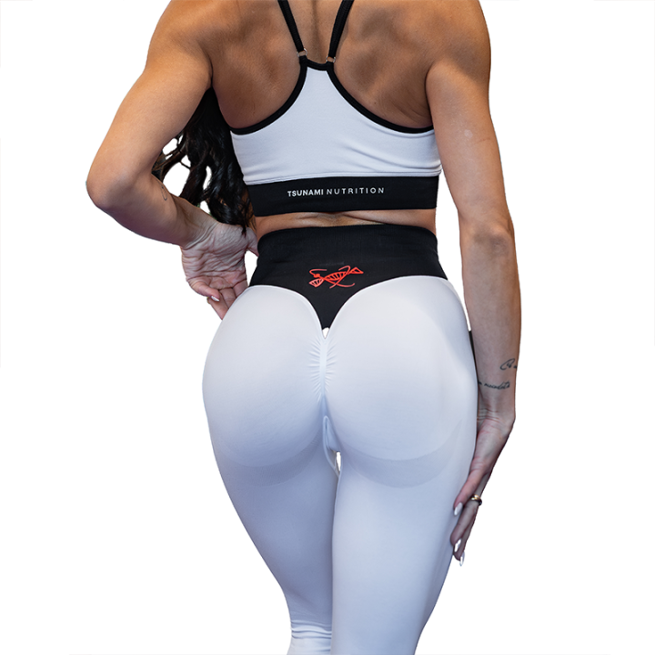 Tsunami Clothing Nahtlose Leggings für Frauen Weiß - Tsunami Nutrition