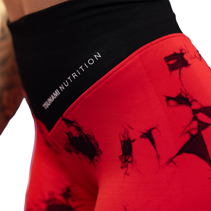 Tsunami Clothing Leggings Seamless tie dye women's red - Tsunami Nutrition
