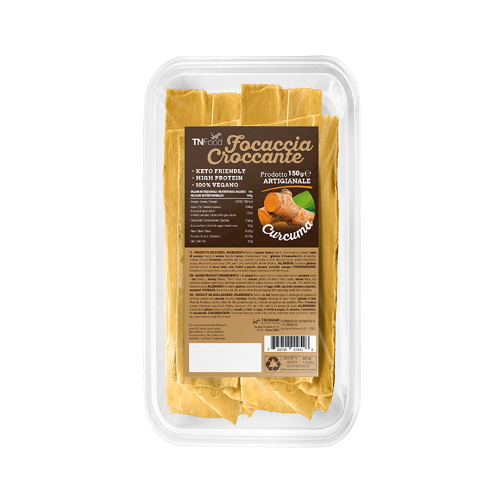 TN Food Crunchy Protein Focaccia 150 g - Tsunami Nutrition