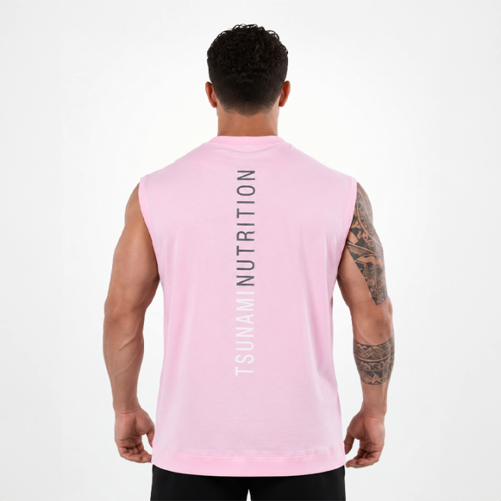 Smanicato Box Logo Oversize Tsunami Uomo Rosa