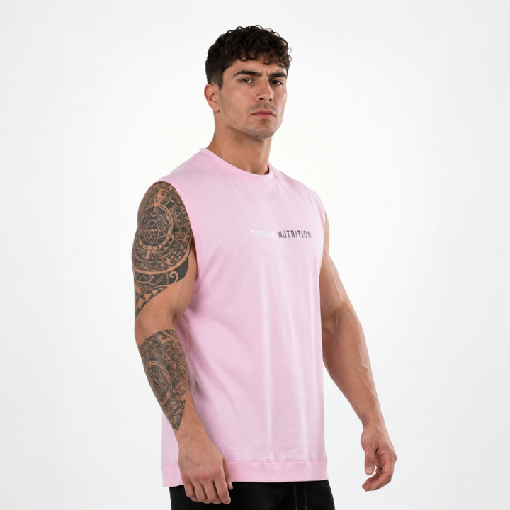 Smanicato Box Logo Oversize Tsunami Uomo Rosa