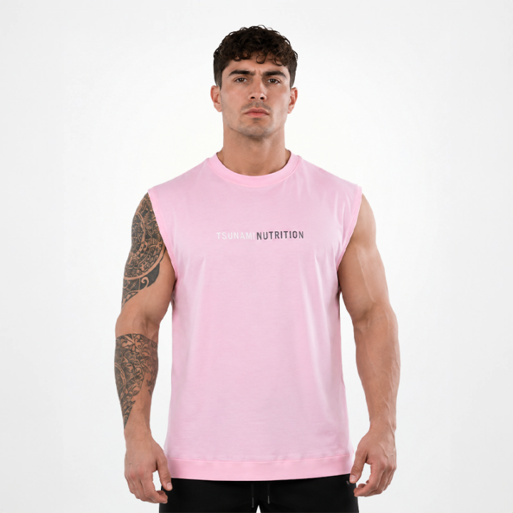 Smanicato Box Logo Oversize Tsunami Uomo Rosa