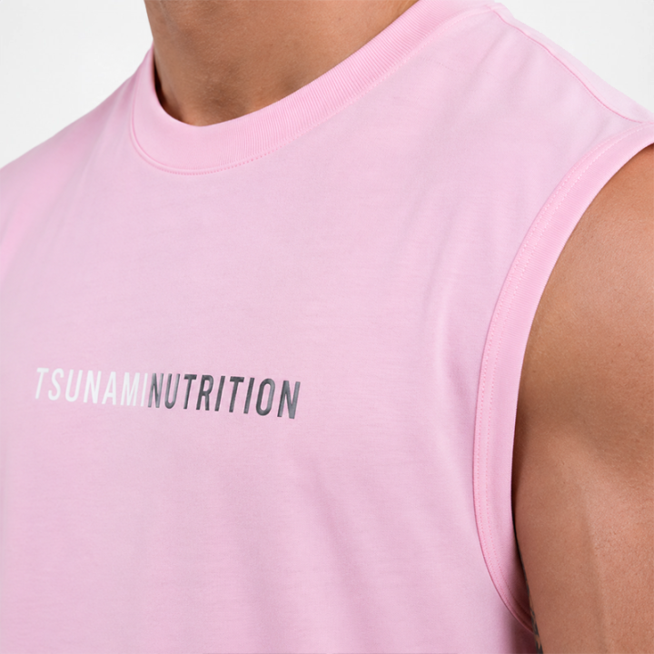 Smanicato Box Logo Oversize Tsunami Uomo Rosa