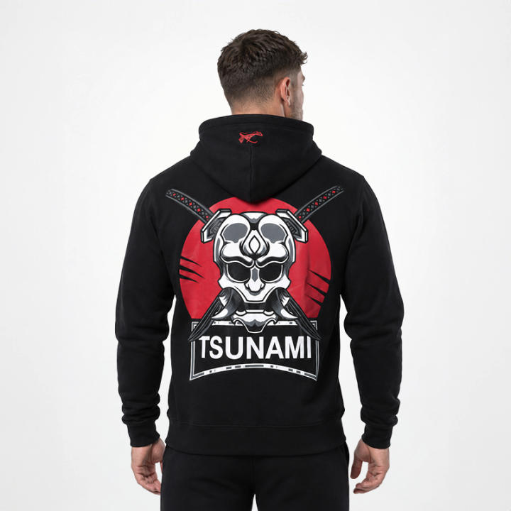 Sweat à capuche Samurai noir