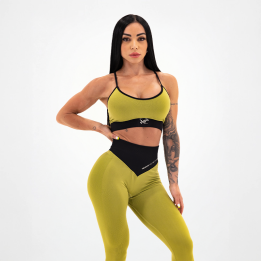 TN Clothing Top Donna Seamless Verde militare - Tsunami Nutrition