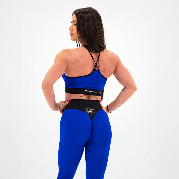 TN Clothing Frauen Nahtloses Top Blau - Tsunami Nutrition