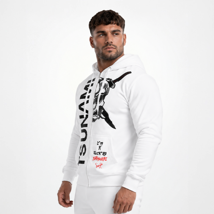 White Samurai Hoodie