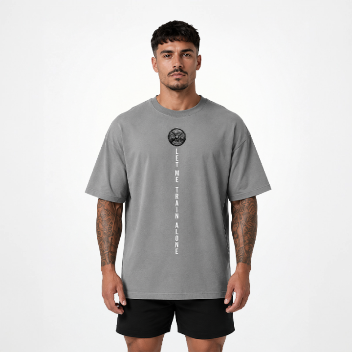 T-Shirt Oversize "LET ME TRAIN ALONE"