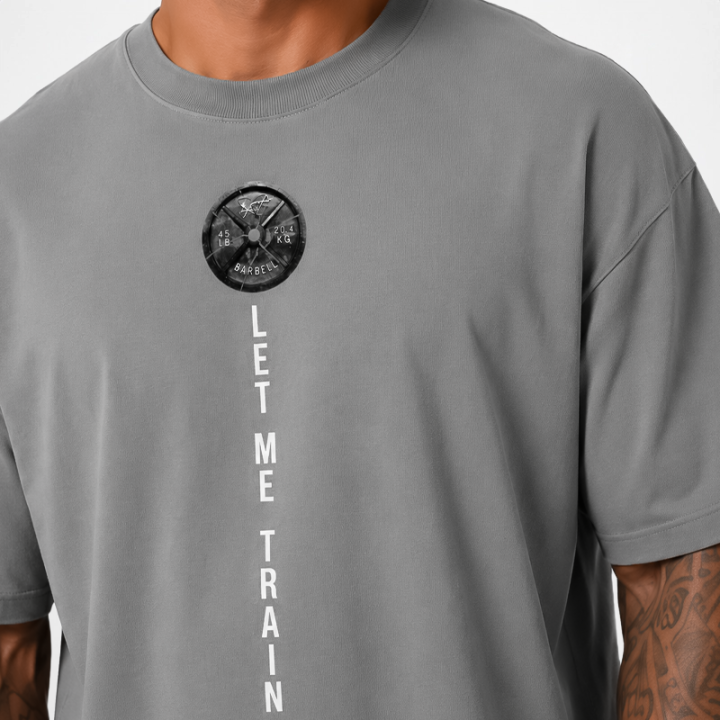 T-Shirt Oversize "LET ME TRAIN ALONE"