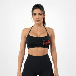 Top Donna Halter Nero