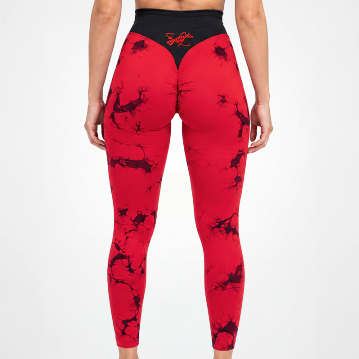 Tsunami Clothing Leggings Seamless tie dye women's red - Tsunami Nutrition