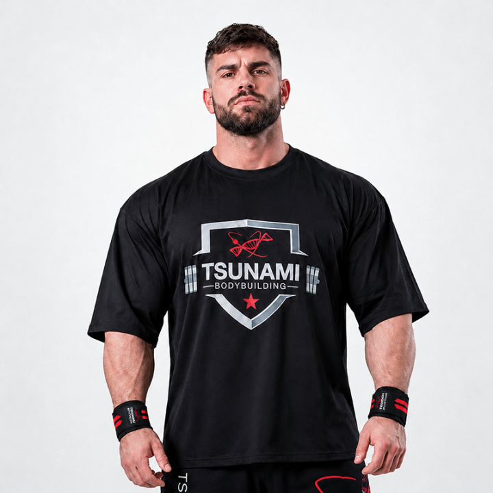 Camiseta Oversize Tsunami Bodybuilding para Hombre